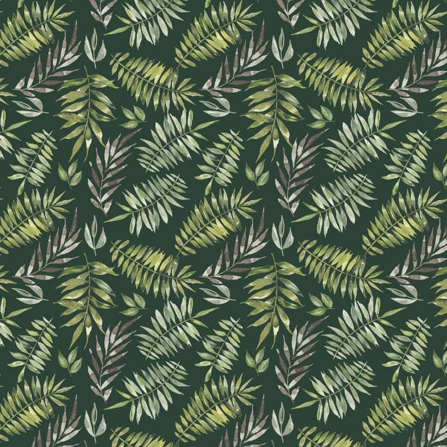 pattern-botanic-fern-green:black inkanotes