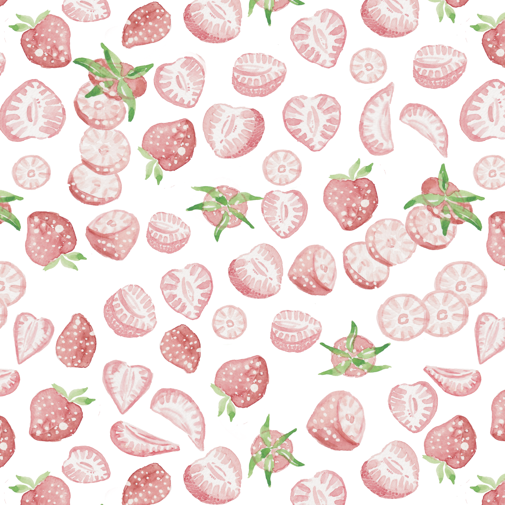 pattern-food-strawberries-white-inkanotes